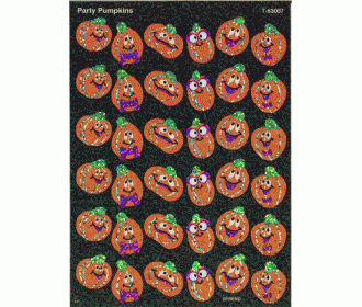 PARTY PUMPKIN (SPARKLE STICKERS)