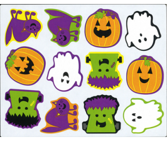 HALLOWEEN SHAPE STICKERS (CD-168189)